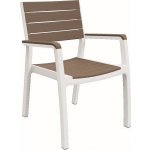 KETER HARMONY zahradní židle, 58 x 58 x 86 cm, bílá/cappuccino – Sleviste.cz