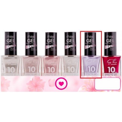 Moje Easy 10Days Efecto Gel gelový lak na nehty 029 Fialový 15 ml