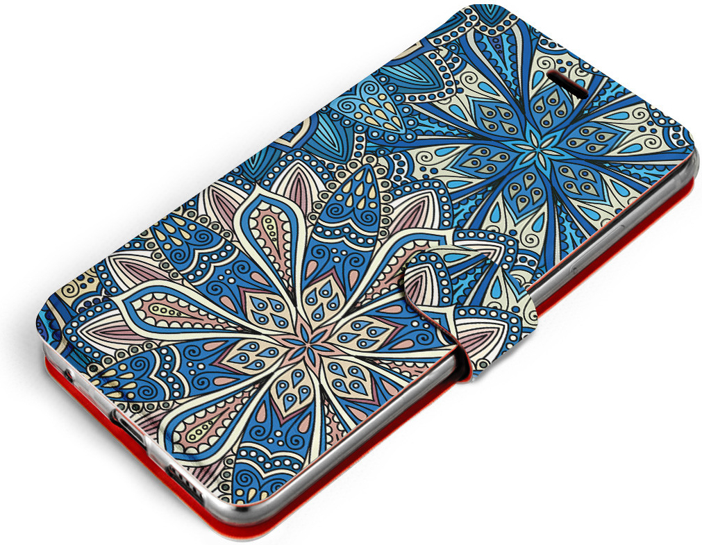 Pouzdro Mobiwear Flip Xiaomi Redmi Note 11 Pro 5G - V108P Modré mandala květy