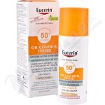 Eucerin Oil Control ochranný krémový gel na opalování na obličej SPF50+ světlý 50 ml – Zboží Dáma