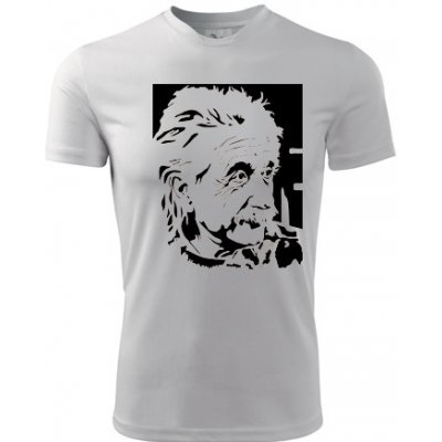 Tričko Einstein bílé – Zboží Dáma