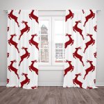 IMPAR Závěsy Christmas reindeers (Rozměr : 140x250, Materiál: Blackout) – Hledejceny.cz