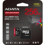 Adata MicroSDXC 256GB High Endurance AUSDX256GUI3V30SHA2-RA1 – Zboží Živě
