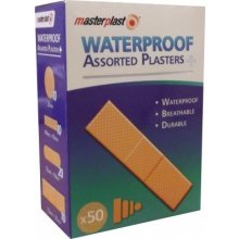 Masterplast Waterproof Assorted Plasters náplast voděodolná mix krabička 50 ks