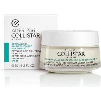 Collistar Attivi Puri Glycolic Acid Rich Cream pleťový krém s kyselinou glykolovou 50 ml