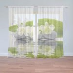 Záclony Bílá orchidej: 2 ks - 150x250 cm - Sablio – Hledejceny.cz