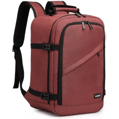 Konofactory Tmavě červený batoh do letadla Transporter M 35 l – Sleviste.cz