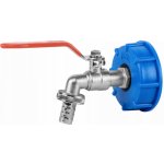 Bradas Kovový ventil na IBC kontejnerovou nádrž 3/4" + 1/2" S60x6 KK04123413Z – Hledejceny.cz