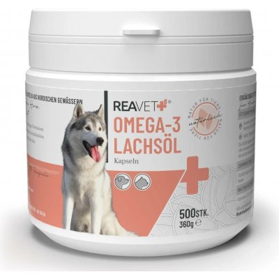 Reavet Omega-3 kapsle z lososového oleje 500 ks – Hledejceny.cz