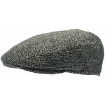 CTH Ericsson Zimní vlněná bekovka driver cap Spencer Harris Tweed Black – Hledejceny.cz