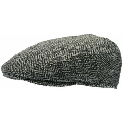 CTH Ericsson Zimní vlněná bekovka driver cap Spencer Harris Tweed Black – Hledejceny.cz