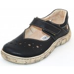 Kacper 2-210 dámské kožené baleriny černá šíře H – Zboží Dáma