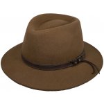 Fiebig Headwear since 1903 Nepromokavý klobouk fedora z vlny tmavě béžový – Hledejceny.cz