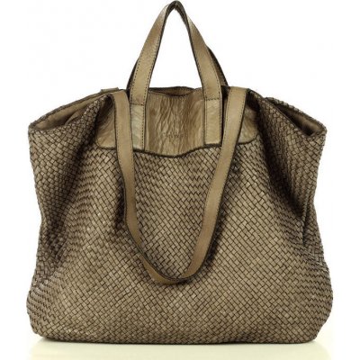 Mazzini Marco béžová pletená shopper BAG V186B – Hledejceny.cz