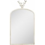 Clayre & Eef antik kovové s hlavou jelena Deer vintage 58 x 10 x 105 cm Béžové – Hledejceny.cz