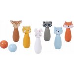 Adam Toys Dřevěné kuželky Lesní zvířátka – Hledejceny.cz