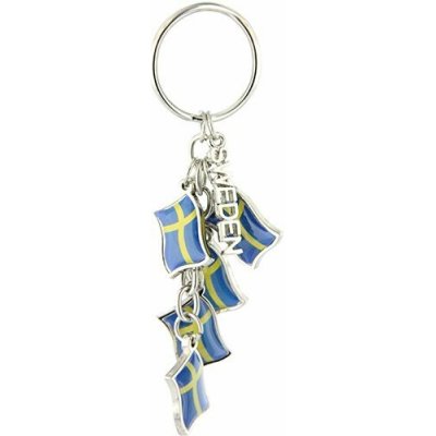 Přívěsek na klíče s vlajkami, SWEDEN – Hledejceny.cz