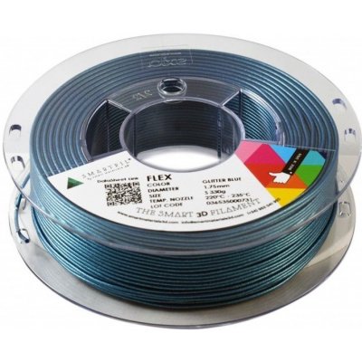 Smartfil 93A FLEX třpytivý modrý glitter blue 750 g, 1,75 mm – Zboží Živě