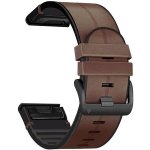 X-Site silikon/kožený pro Garmin QuickFit 26mm, hnědý ERSQCKL-006BR26 – Hledejceny.cz