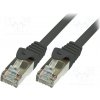 síťový kabel Logilink CP2033S Patchcord Cat.6 F/UTP EconLine, 1m, černý
