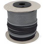 Paspulka reflexní středně stříbrná/ černý základ – Zboží Mobilmania