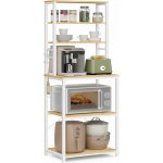 VASAGLE Kuchyňský regál 6 polic 60 x 167 x 40 cm buk – Sleviste.cz