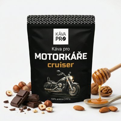 KávaPRO Káva pro motorkáře Cruser zrnková 250 g – Hledejceny.cz