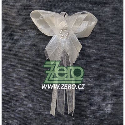 Vonička (vývazek) svatební - slonová kost s perlovým květem – Zboží Dáma