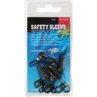 Giants Fishing Montáž Safety Sleeve with Ring Clip a Swivel 5 ks – Zboží Mobilmania