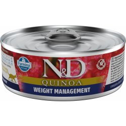 N&D GF CAT QUINOA Weight Management Lamb & Brocolli 80 g