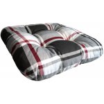 Sun garden SŮSA poduška 10443-701 černobílo červená kostka 38 x 38 x 8 cm – Zboží Dáma