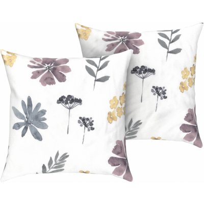 Livarno home Renforcé květiny/bílá 50 x 60 cm – Zboží Dáma