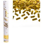 Vystřelovací konfety zlaté 60 cm – Zboží Dáma