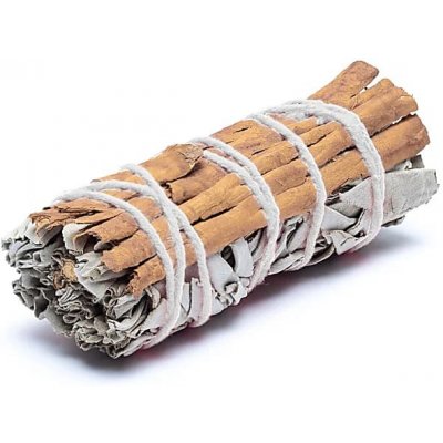 Mani Bhadra Bílá šalvěj se skořicí 10 cm 25-35 g – Zboží Dáma