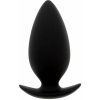 Anální kolík Dream Toys Cheeky Love Anal Plug Medium Black, černý silikonový anální kolík 10,5 x 4,5 cm