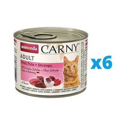 Carny Adult Hovězí Krůtí a krevety 6 x 0,2 kg – Hledejceny.cz