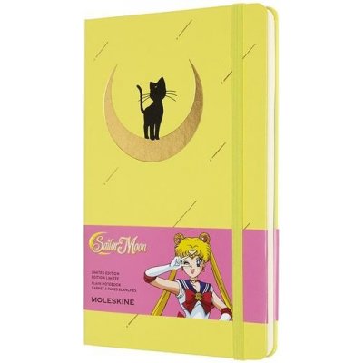 Moleskine Zápisník Sailor Moon tvrdé desky A5 čistý, žlutý – Zboží Mobilmania