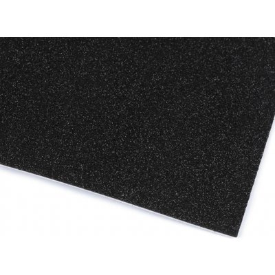 Samolepicí pěnová guma Moosgummi s glitry 20x30 cm - 2 ks Barva: černá – Hledejceny.cz