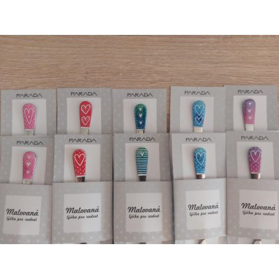 Parada Malovaná čajová lžička s motivem srdce – Zboží Mobilmania