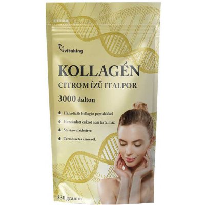Vitaking Hydrolysed Beef Collagen citron 330 g – Hledejceny.cz