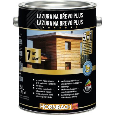 Hornbach Lazura na dřevo Plus 2,5 l Antracitová – Zbozi.Blesk.cz