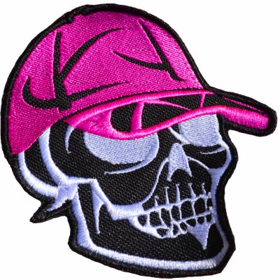 Warrior Dog Lebka s kšiltovkou Barva kšiltovky: Růžová, Velikost nášivky: 5 cm – Sleviste.cz