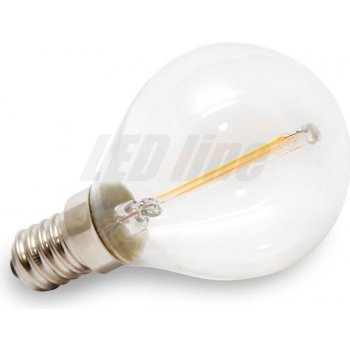 Led line LED žárovka 2W COB Filament E14 260lm Teplá bílá