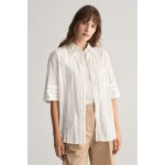 Gant rel luxury oxford stripe ss shirt bílá – Zboží Mobilmania