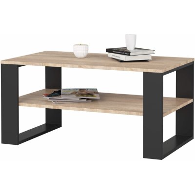 Ak furniture DOMI II dub sonoma / černý – Zboží Dáma