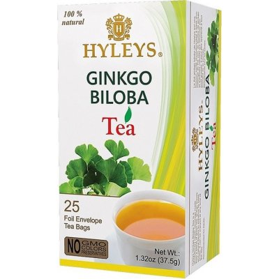 HYLEYS Zelený čaj Ginkgo Biloba Herbal 25 x 1,5 g – Hledejceny.cz