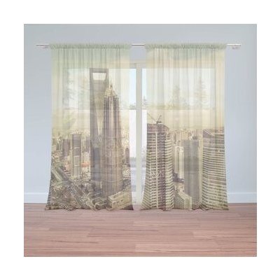 Sablio Záclony Mrakodrapy 4: 2ks 150x250cm – Hledejceny.cz
