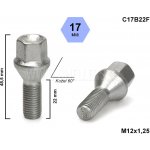 Kolový šroub M12x1,25x22 kužel, klíč 17, C17B22F, výška 48,5mm – Zbozi.Blesk.cz