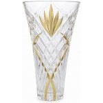 BOHEMIA PRESTIGE KŘIŠŤÁLOVÁ VÁZA PRESTIGE MELODIA GOLD FAN 300 MM – Hledejceny.cz