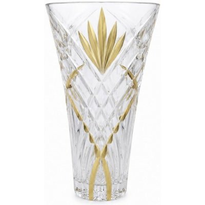 BOHEMIA PRESTIGE KŘIŠŤÁLOVÁ VÁZA PRESTIGE MELODIA GOLD FAN 300 MM – Hledejceny.cz